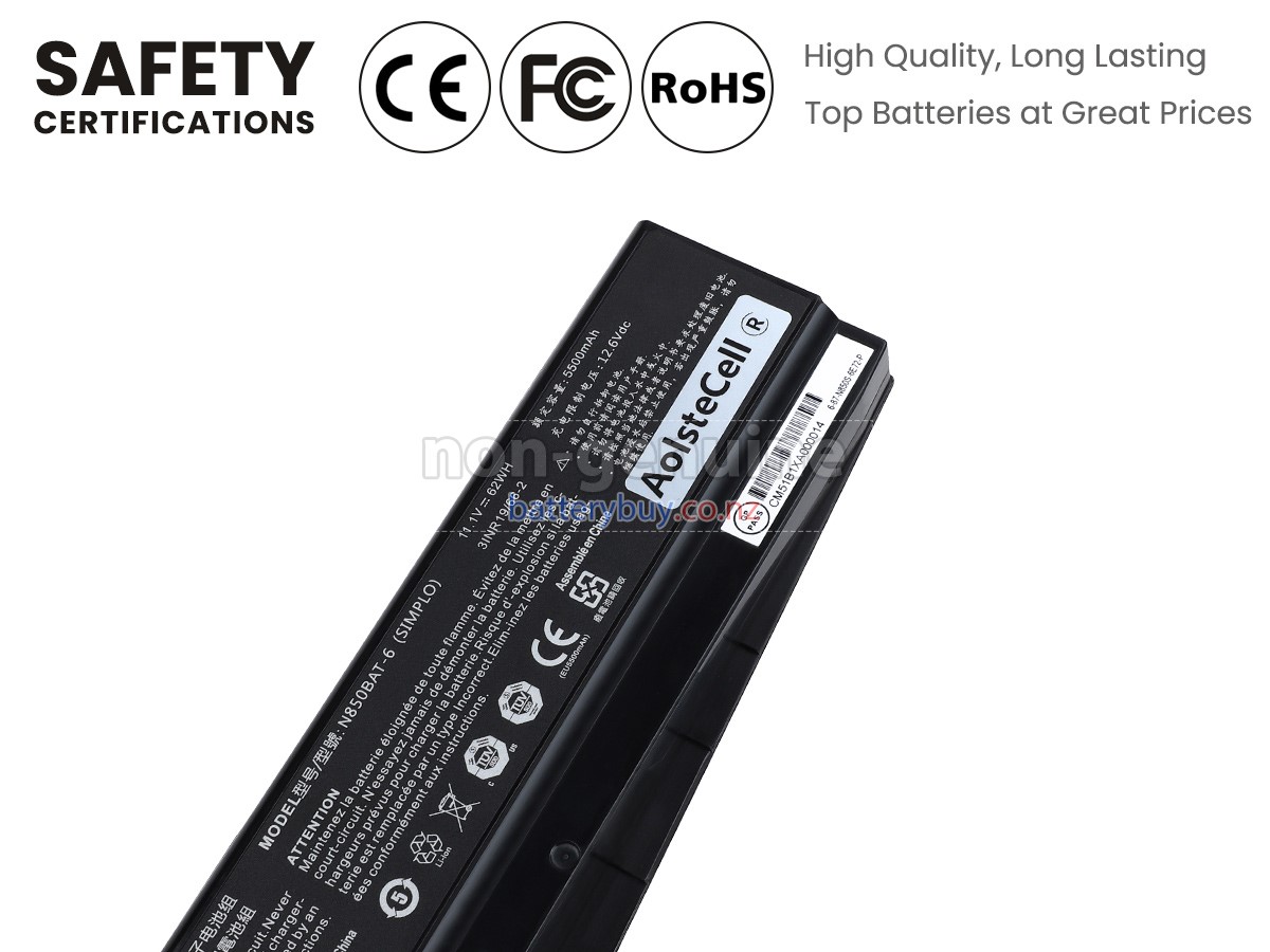 replacement Clevo N870HJ1 battery