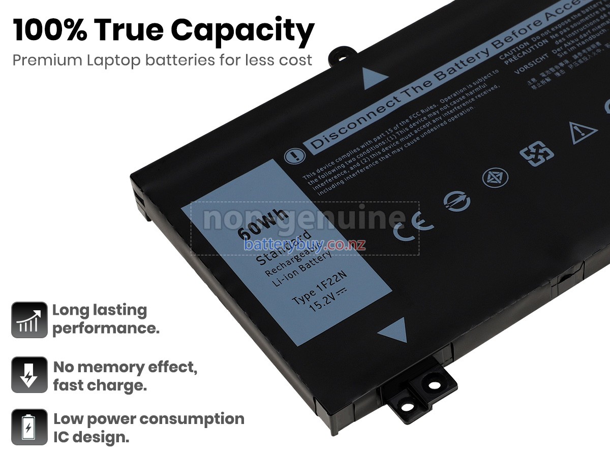 replacement Dell 1F22N battery