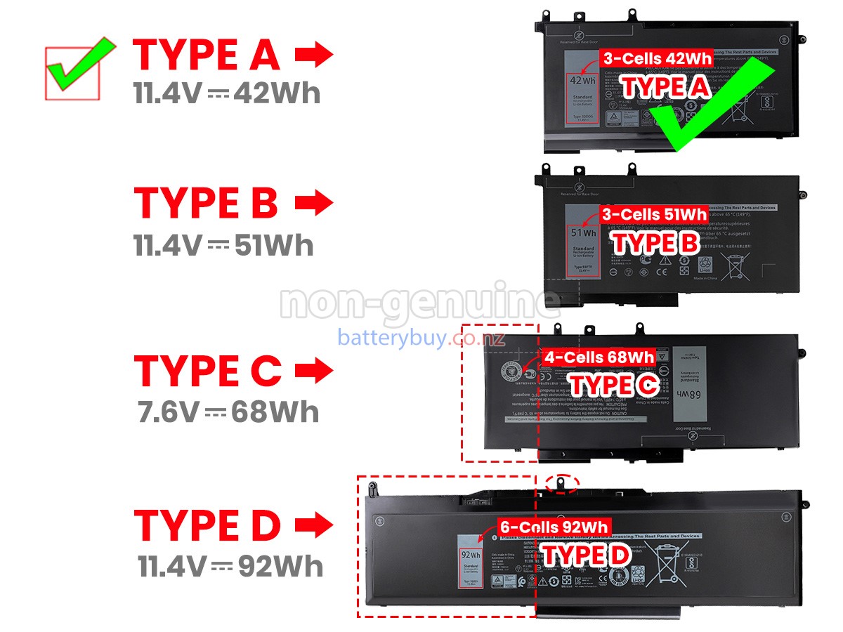 replacement Dell P60F001 battery