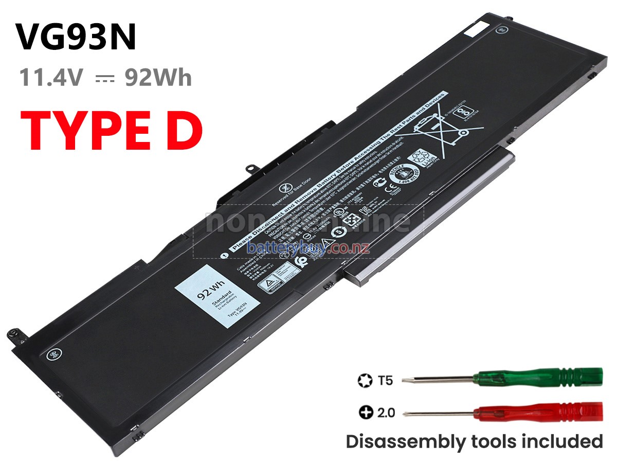 replacement Dell P60F001 battery