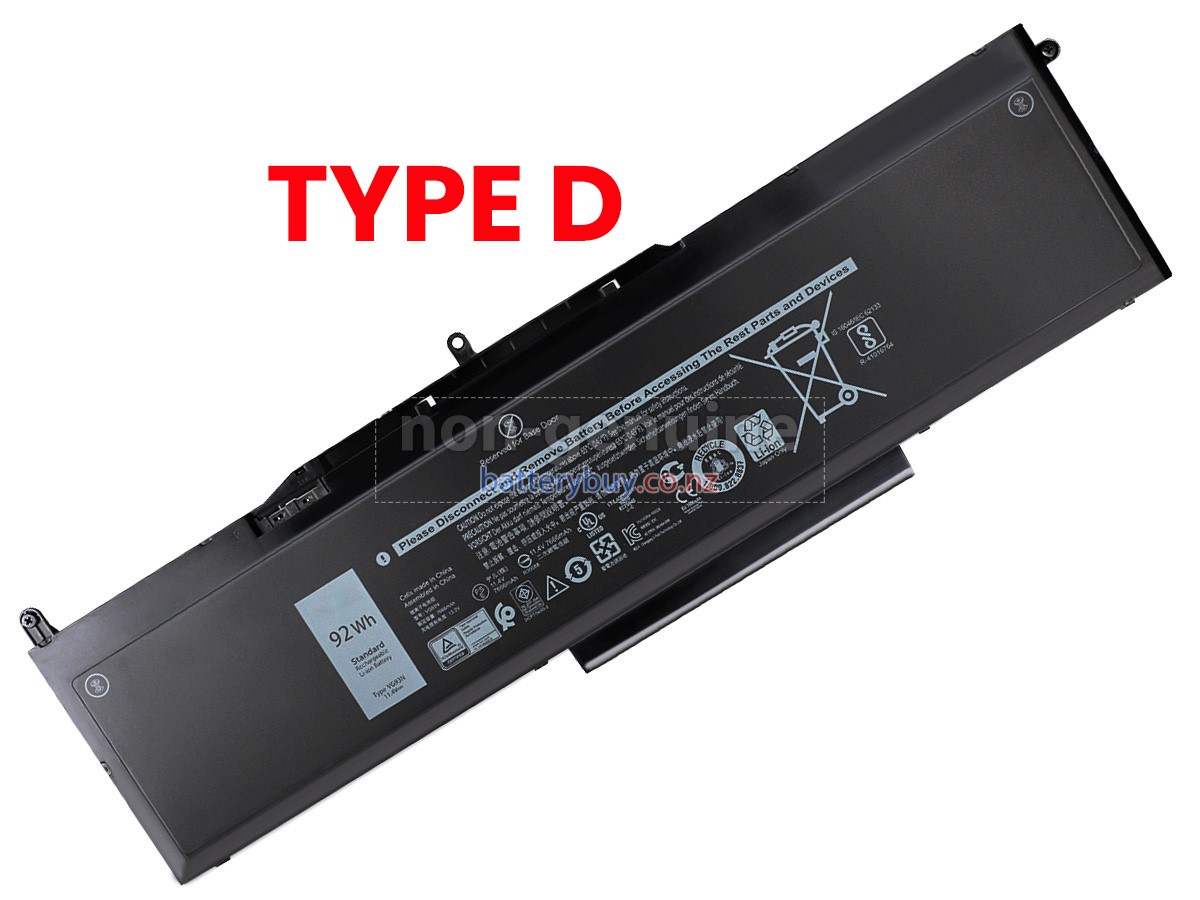 replacement Dell P60F001 battery