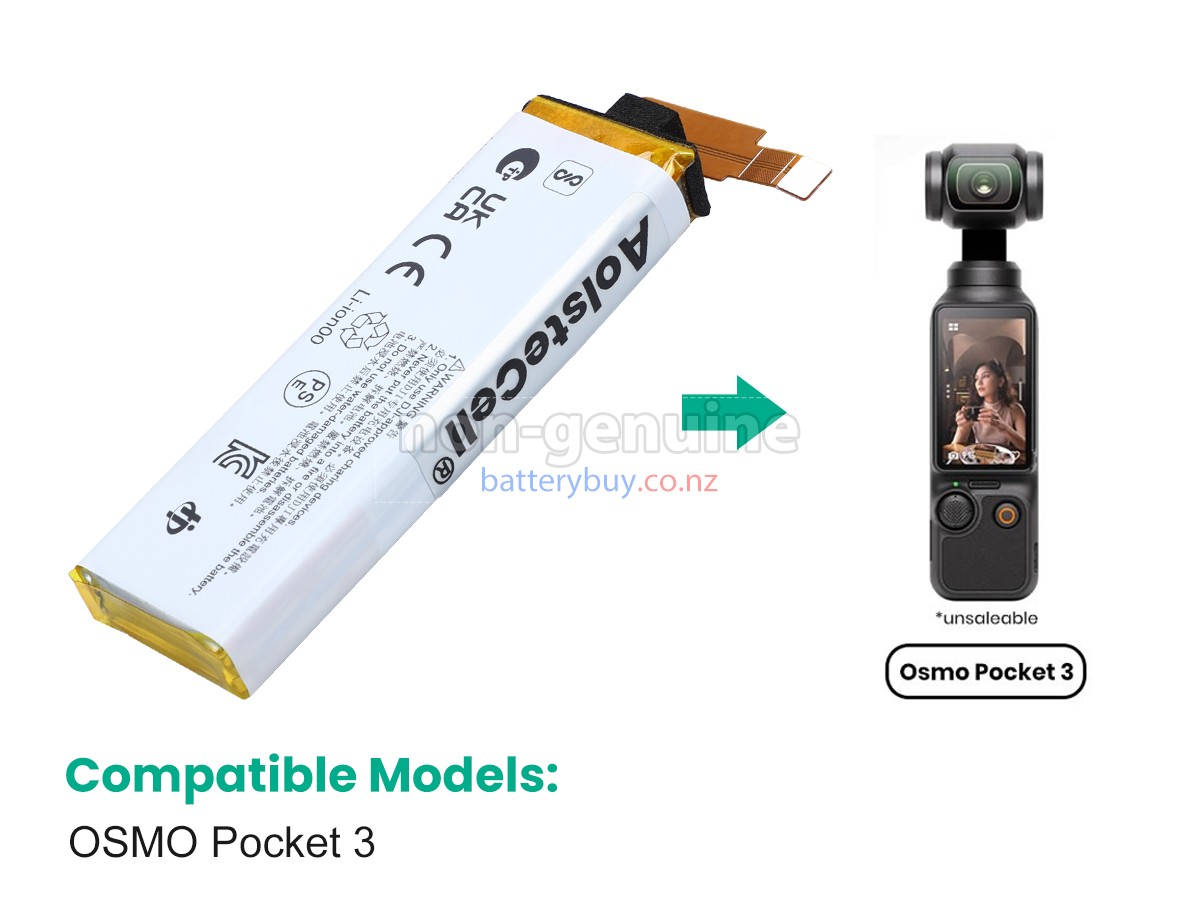 replacement DJI OSMO POCKET 3 battery