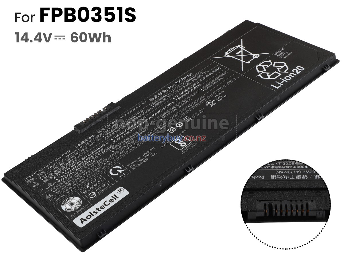 replacement Fujitsu 34078560 battery