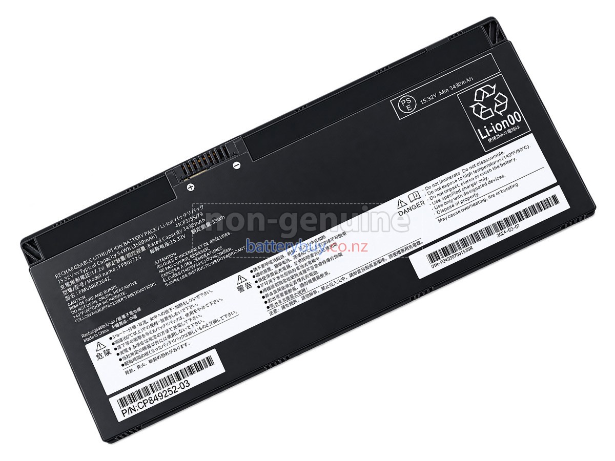 replacement Fujitsu CP854407-02 battery
