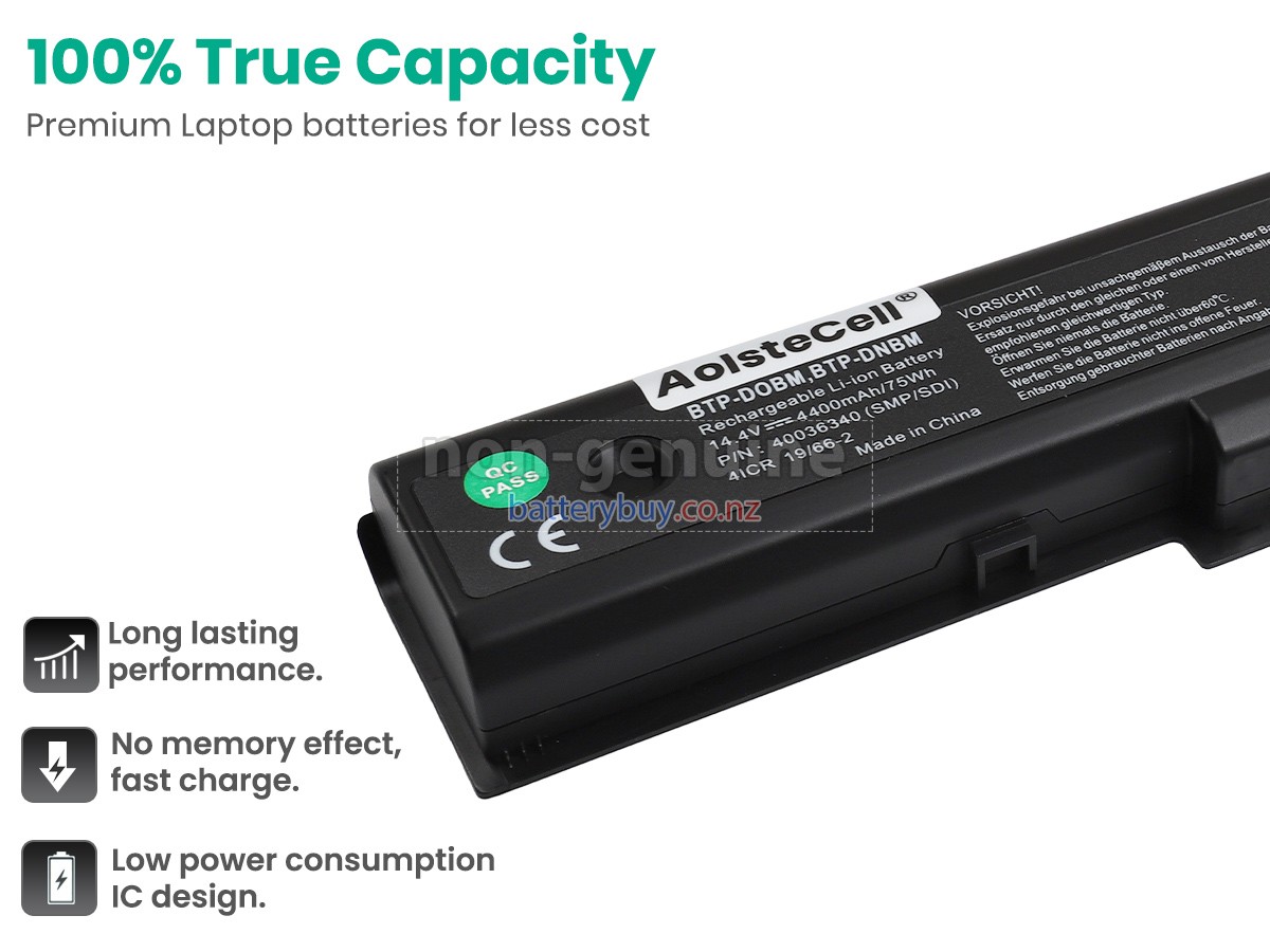 replacement Fujitsu 40036340 battery