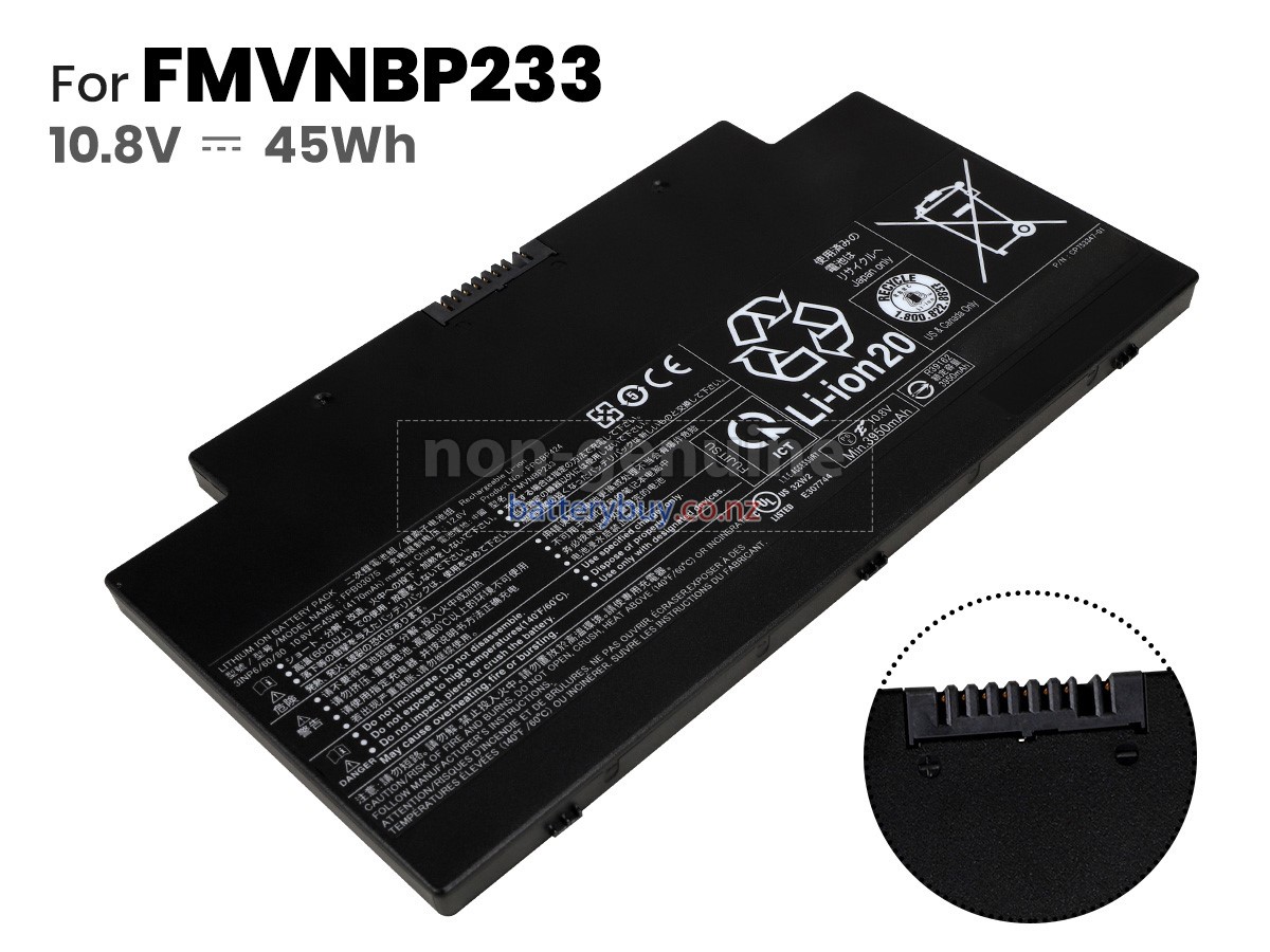 replacement Fujitsu FPCBP424 battery