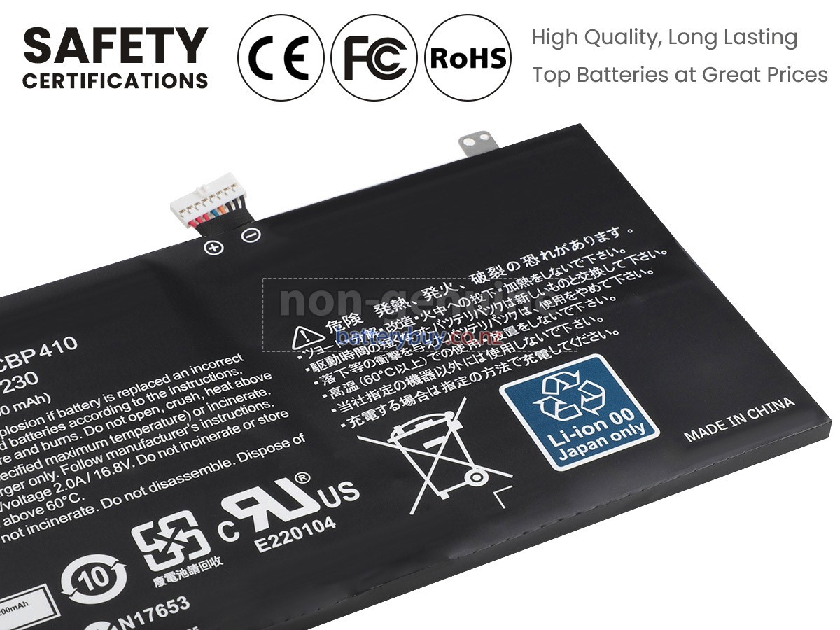 replacement Fujitsu FMVNBP230 battery