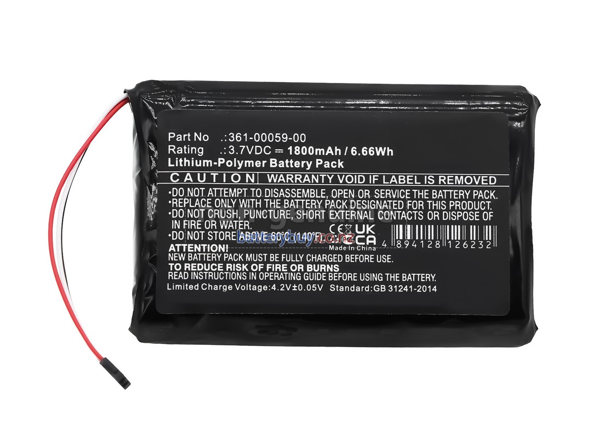 replacement Garmin 361-00059-00 battery