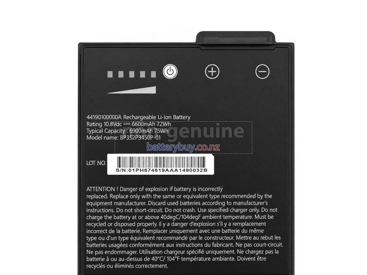 replacement Getac 44190100000A battery