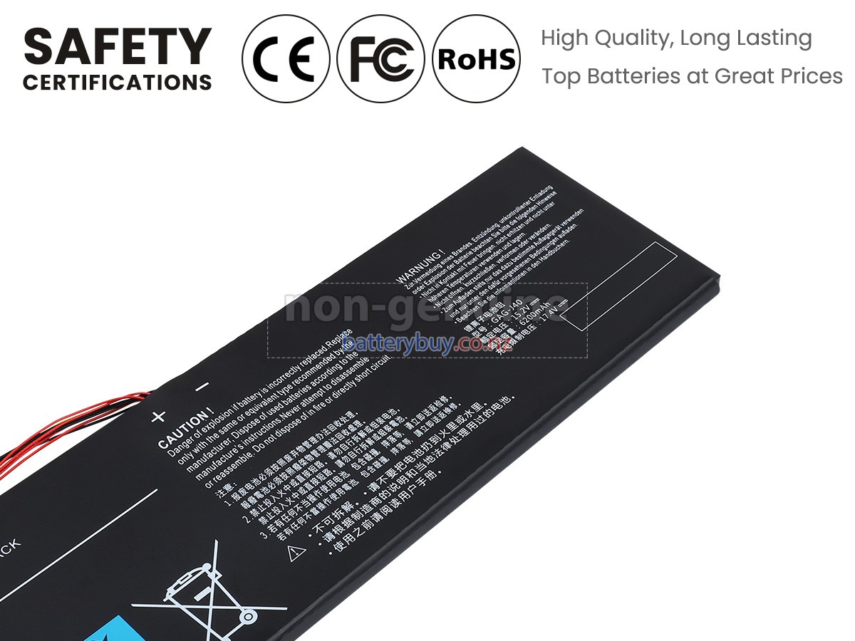 replacement Gigabyte GAG-J40 battery