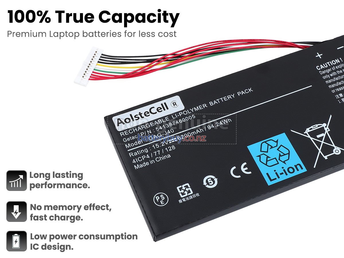 replacement Gigabyte GAG-J40 battery