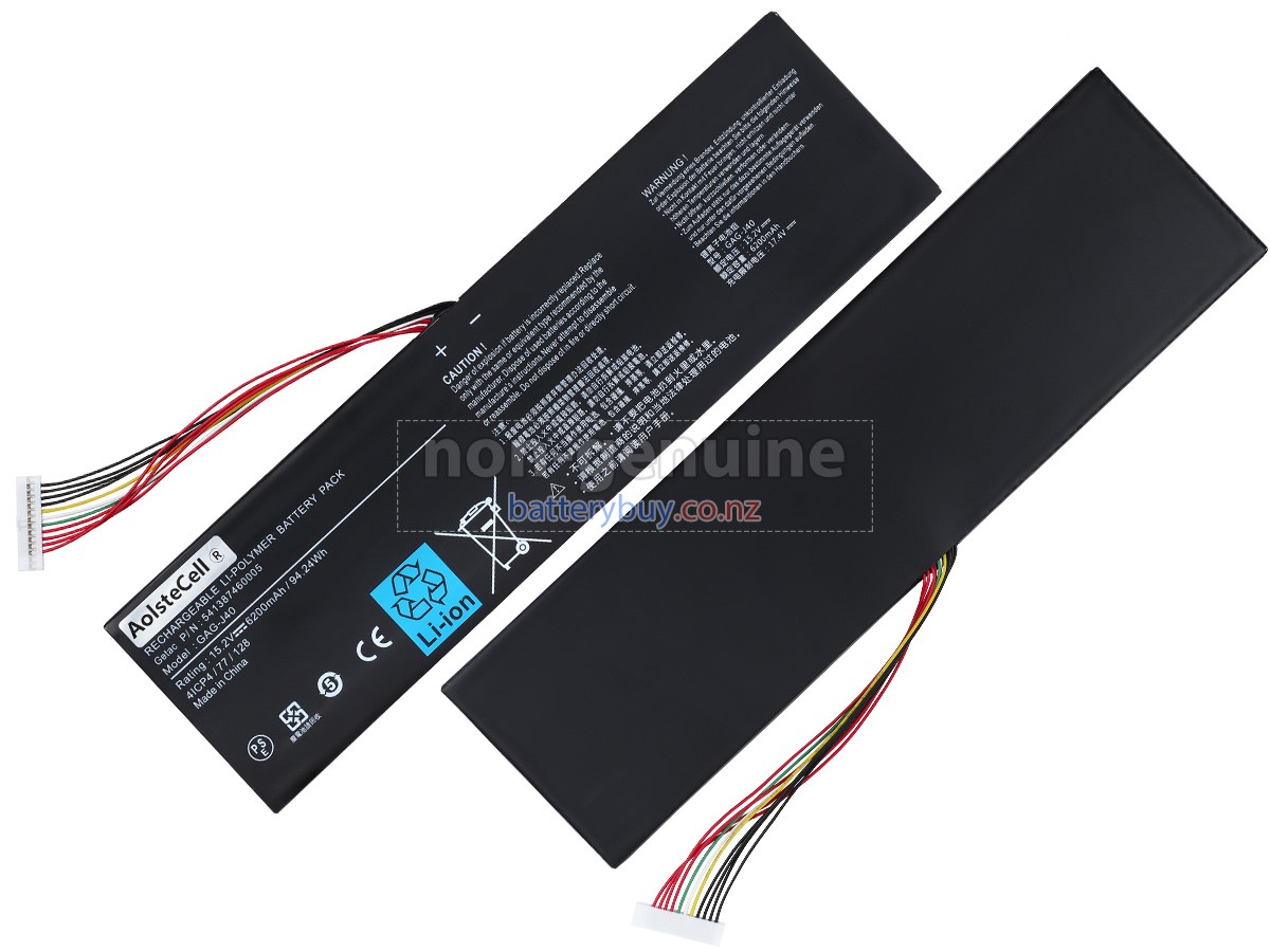 replacement Gigabyte GAG-J40 battery