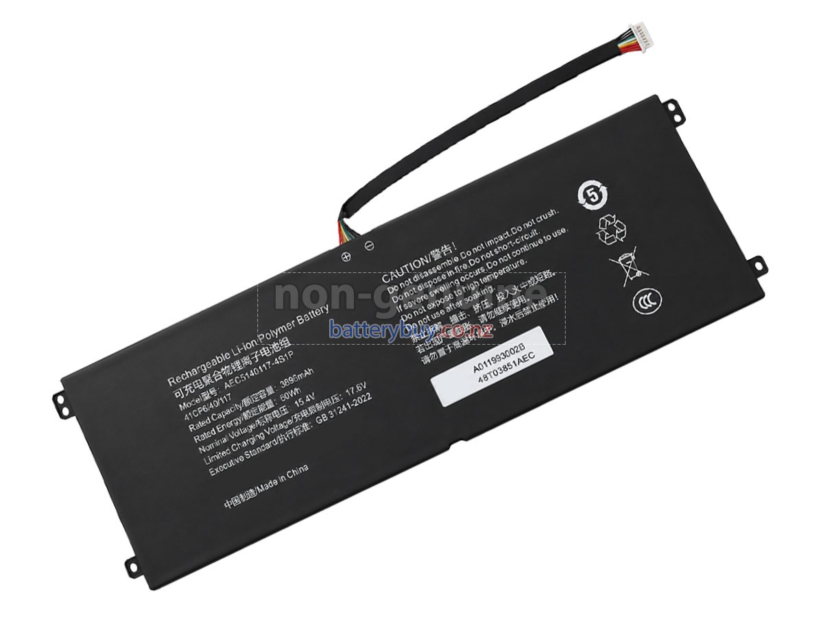 replacement Hasee 40091602 battery