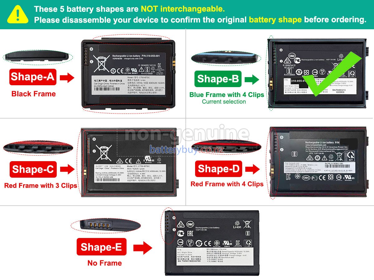 replacement Honeywell CT50-BTSC battery