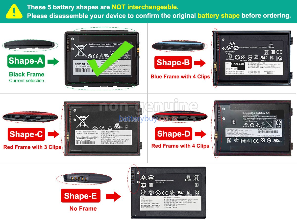 replacement Honeywell CT50-BTSC battery