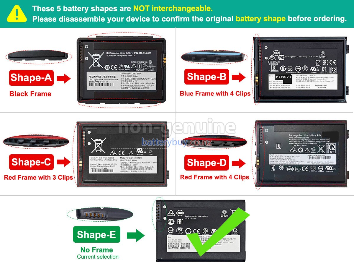 replacement Honeywell CT50-BTSC battery