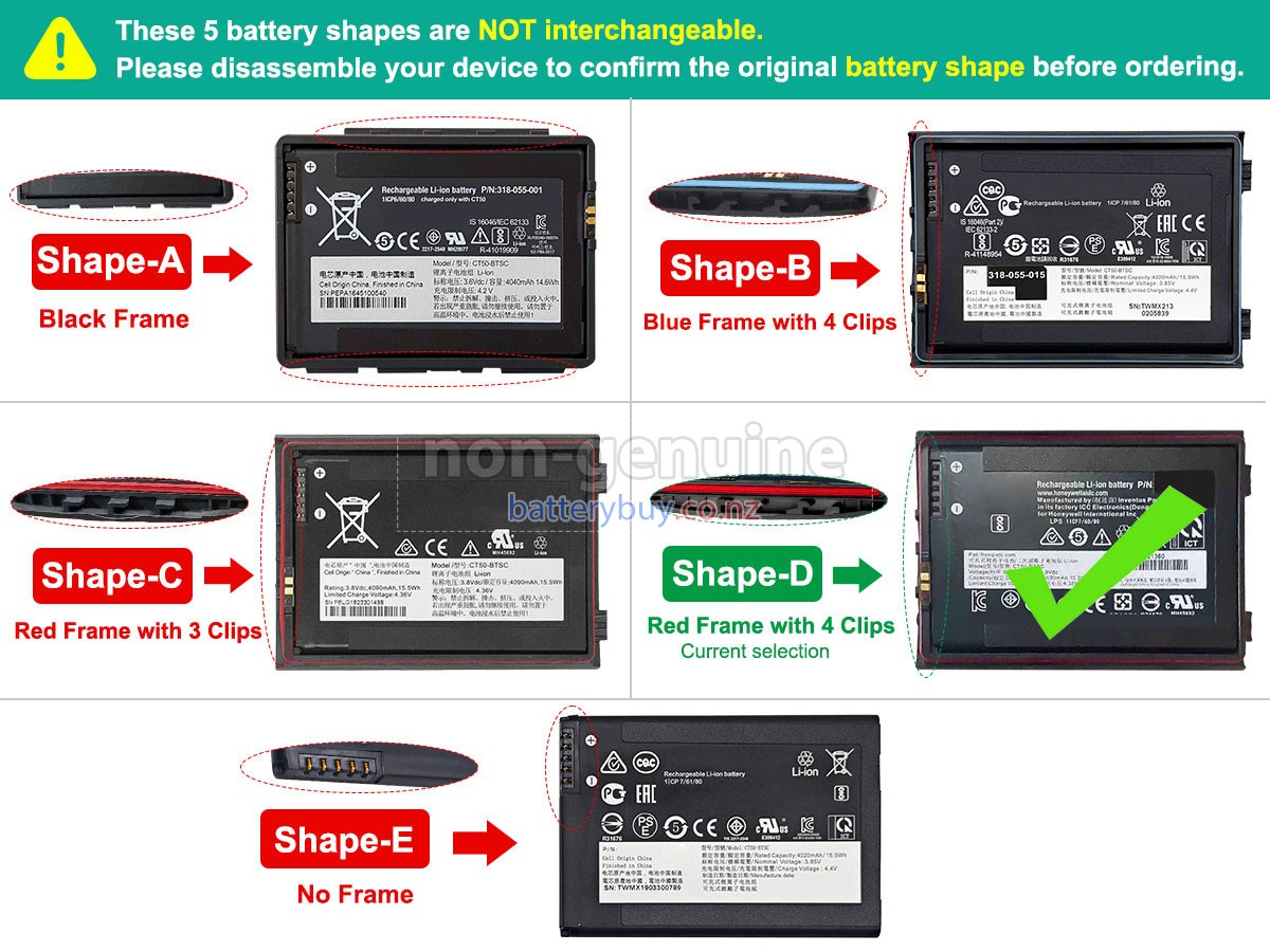 replacement Honeywell CT50-BTSC battery