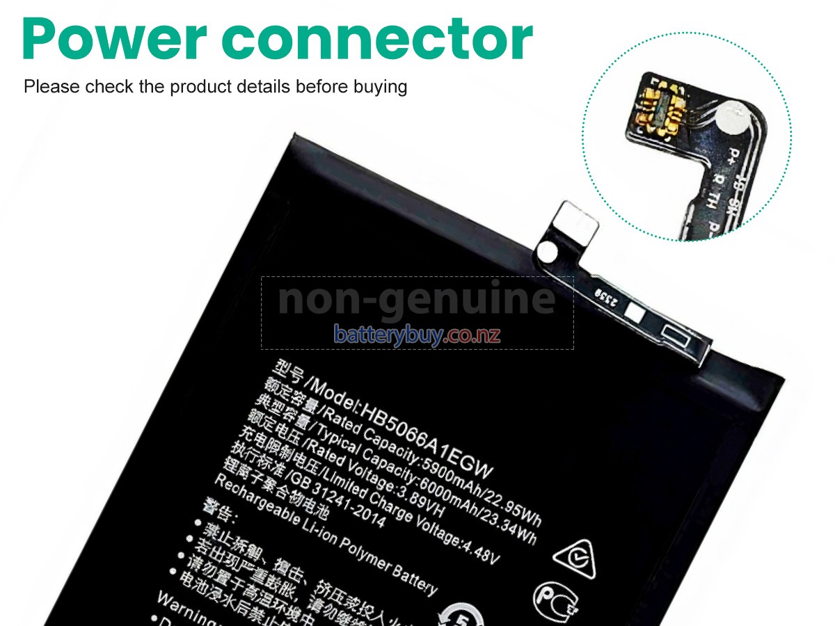 replacement Honor HB5066A1EGW battery