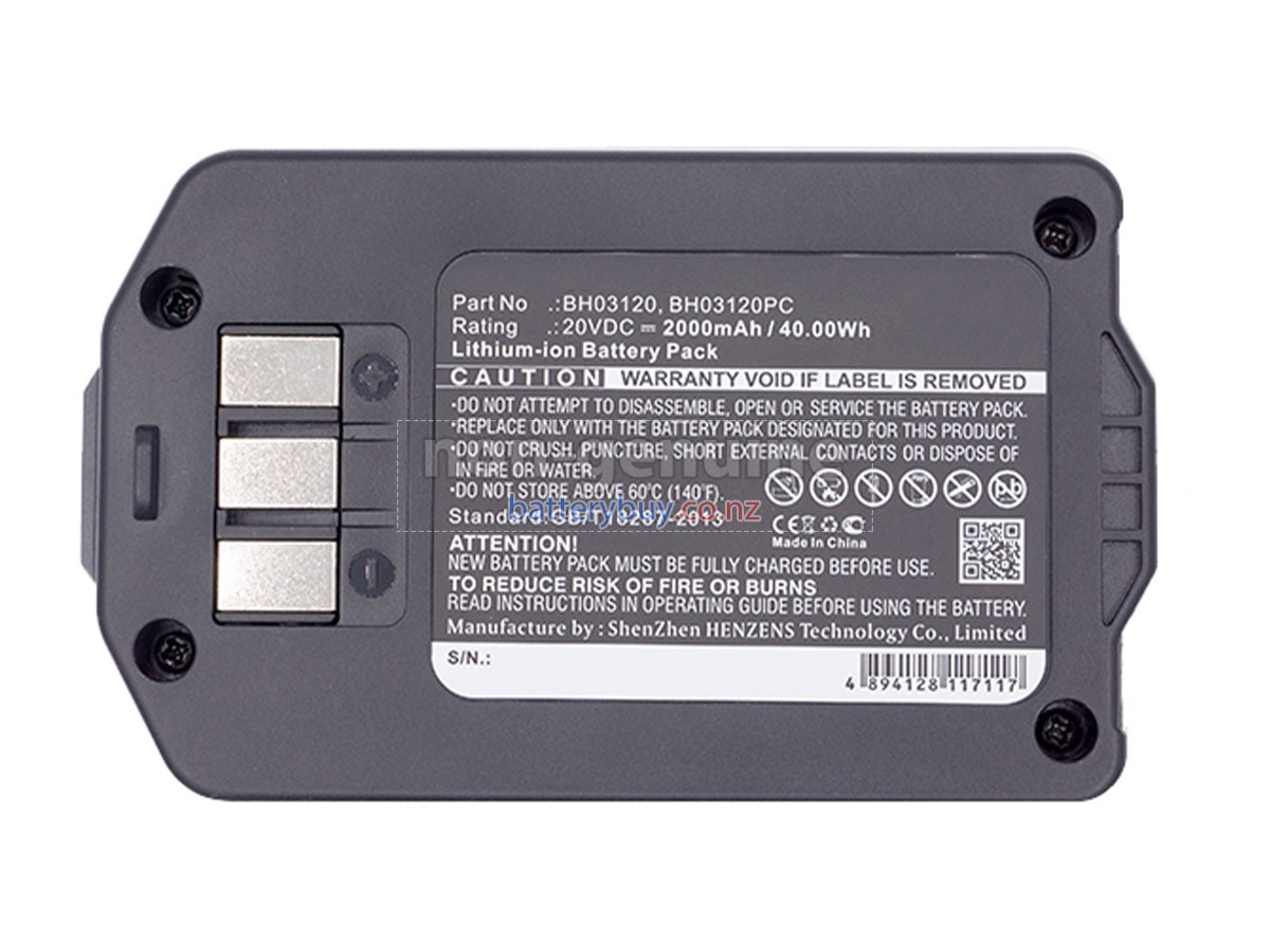 replacement Hoover BH03120 battery
