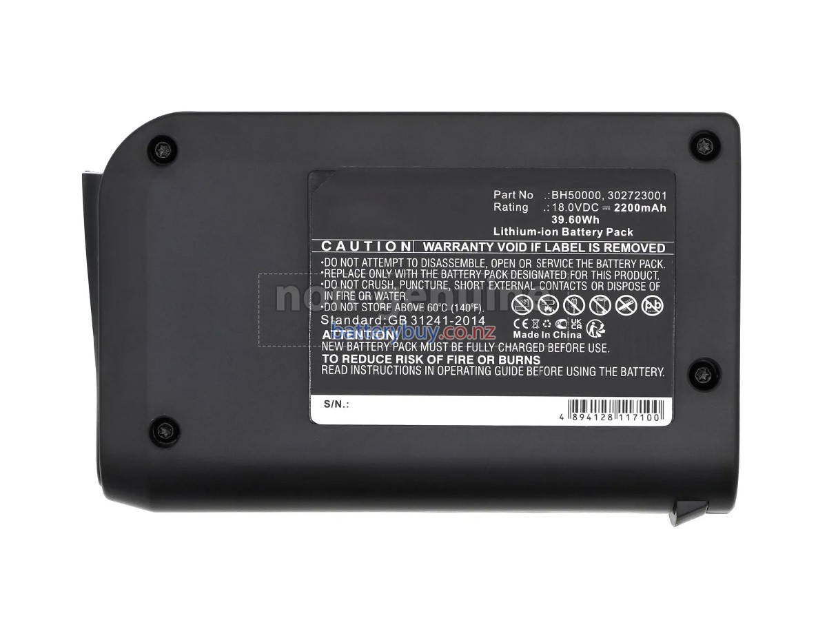 replacement Hoover BH50000 battery
