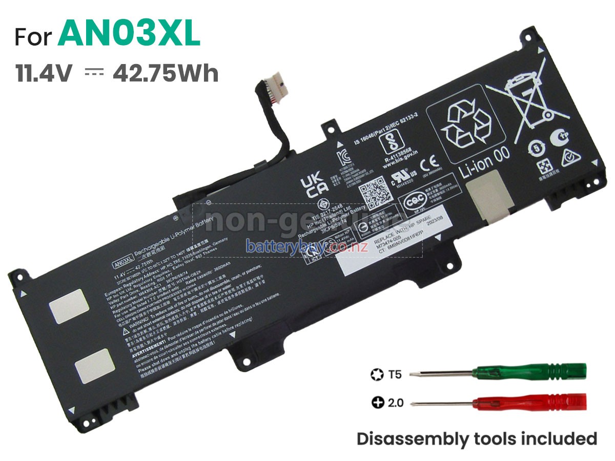 replacement HP AN03XL battery