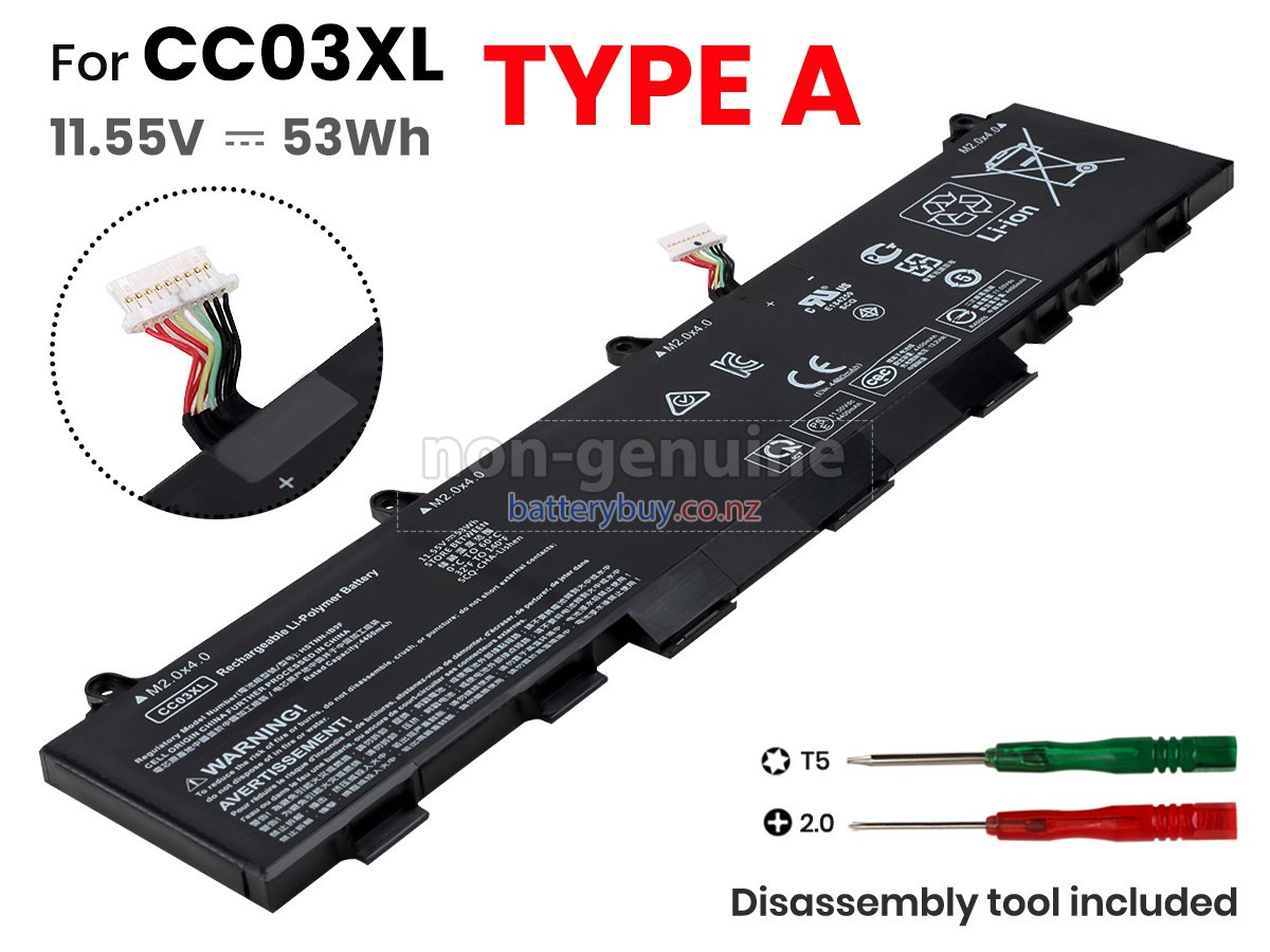 replacement HP CC03XL battery