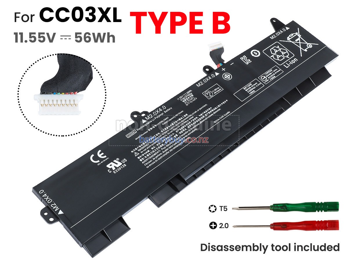 replacement HP CC03XL battery