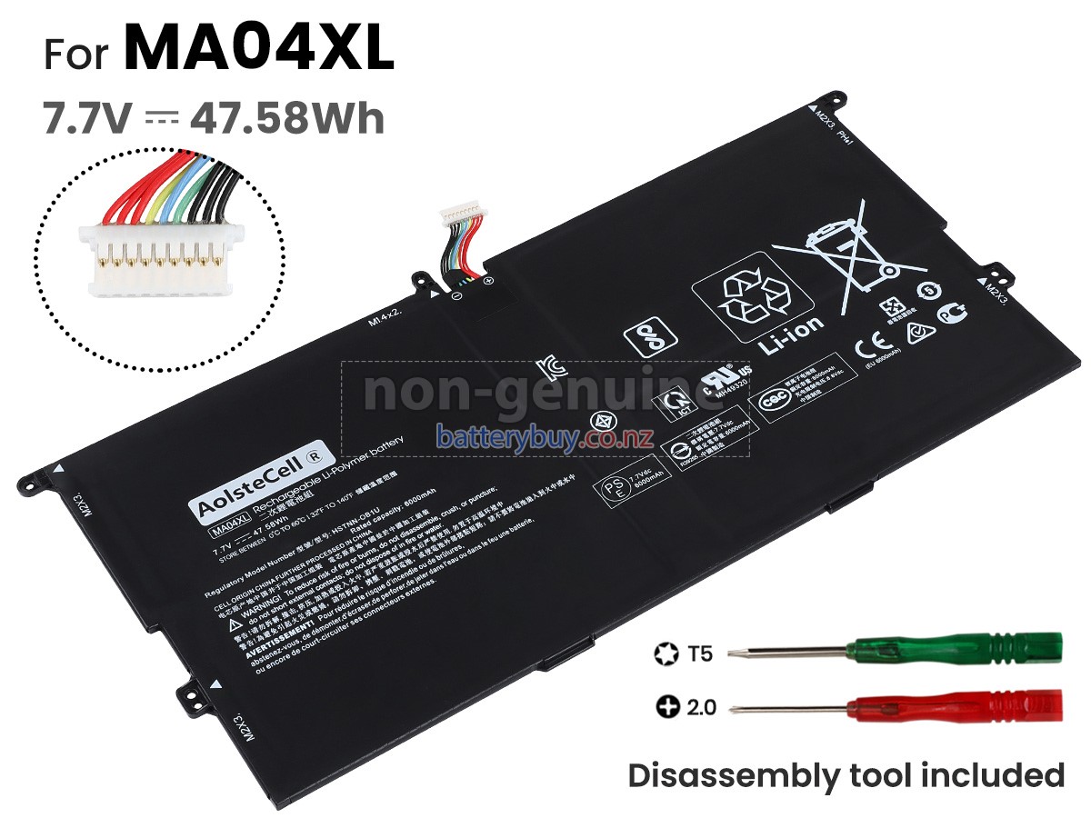 replacement HP MA04XL battery