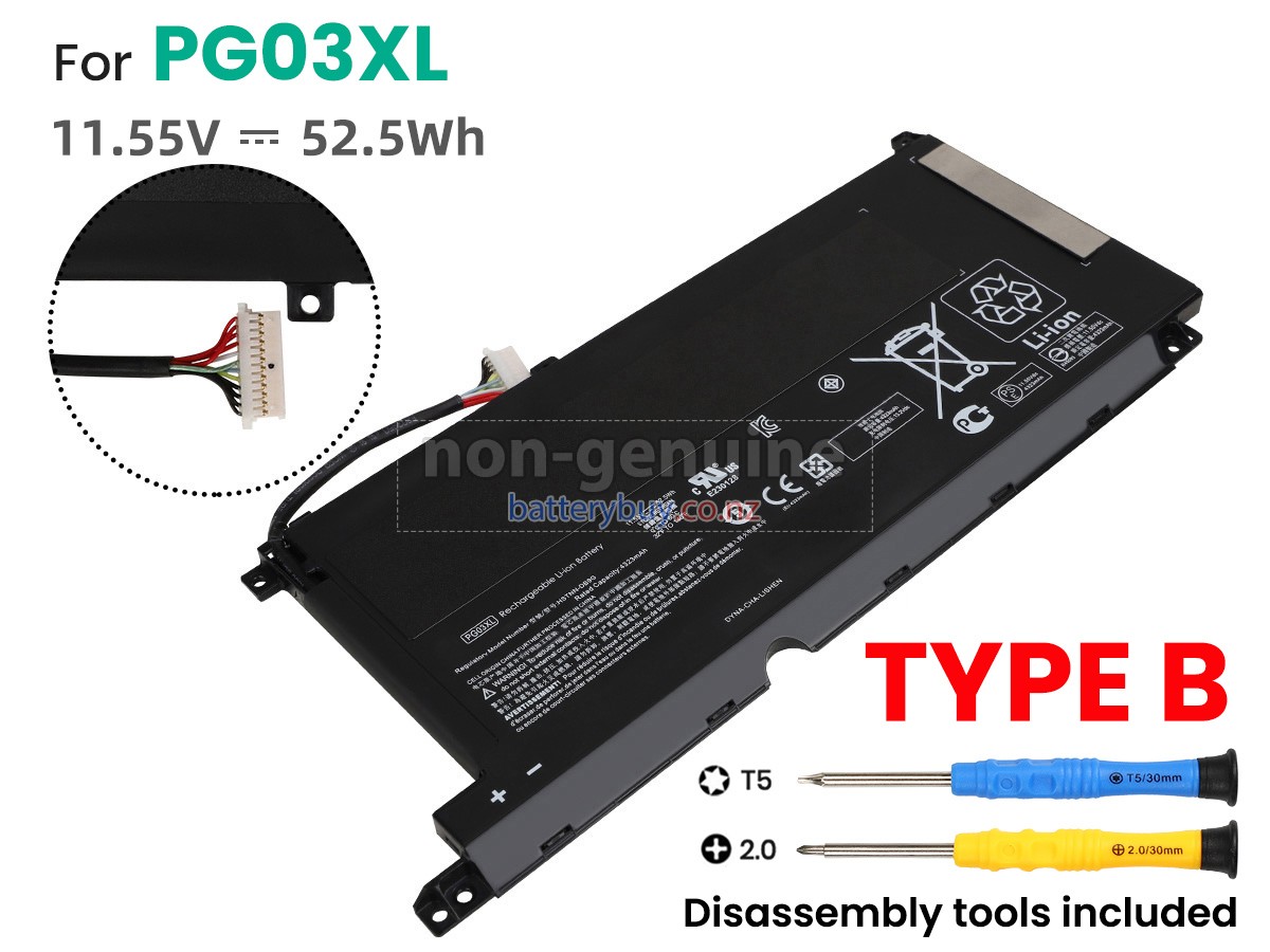 replacement HP PG03XL battery
