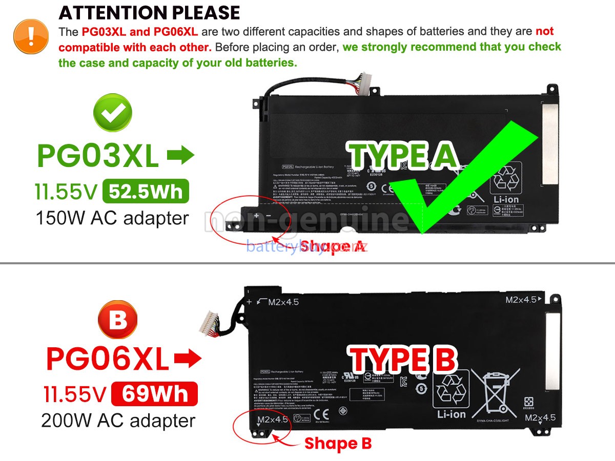 replacement HP Omen 15-DH0004NE battery