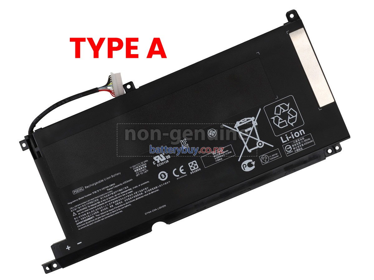 replacement HP Omen 15-DH0004NE battery
