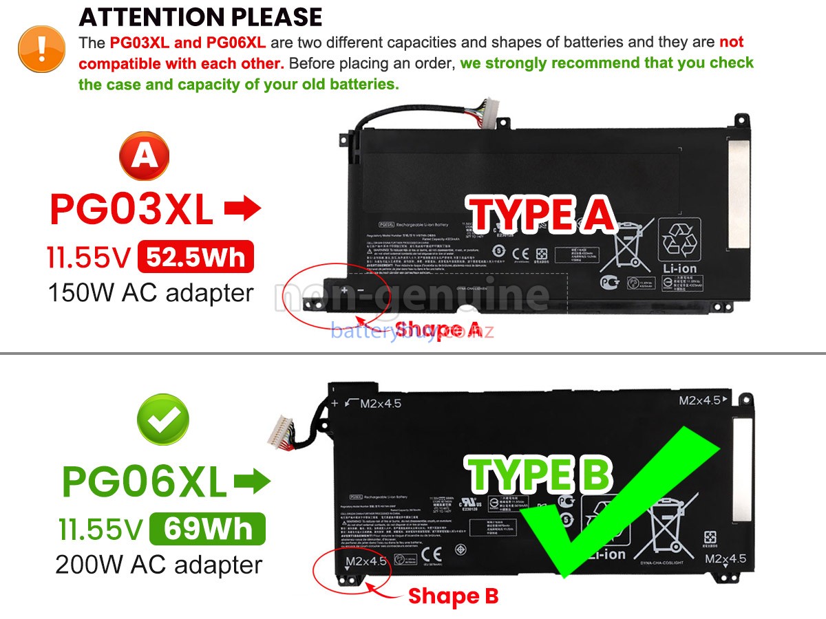 replacement HP Omen 15-DH0004NE battery