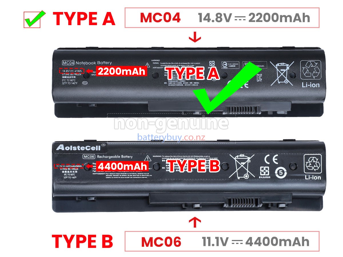 replacement HP HSTNN-PB6L battery