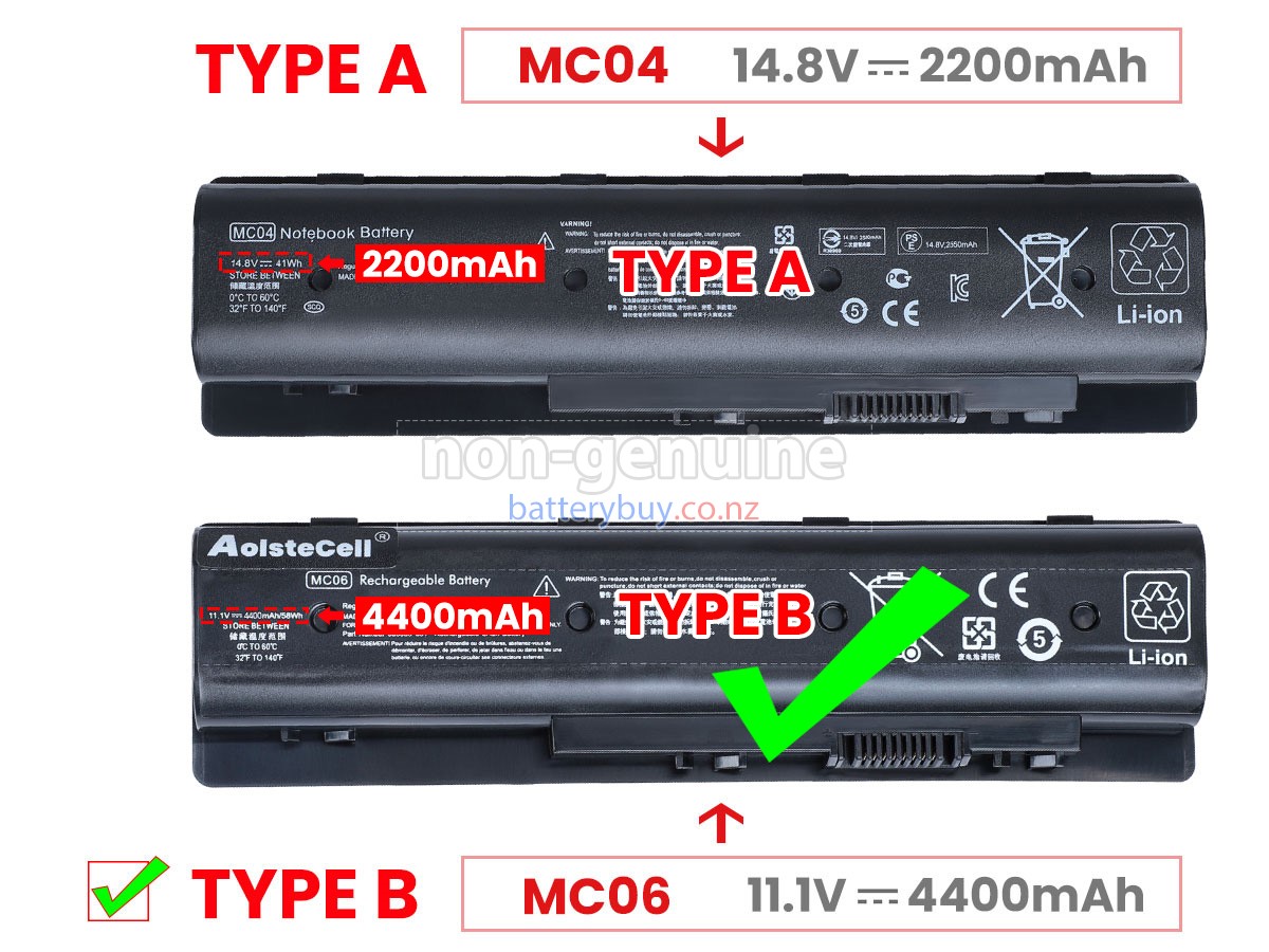 replacement HP HSTNN-PB6L battery