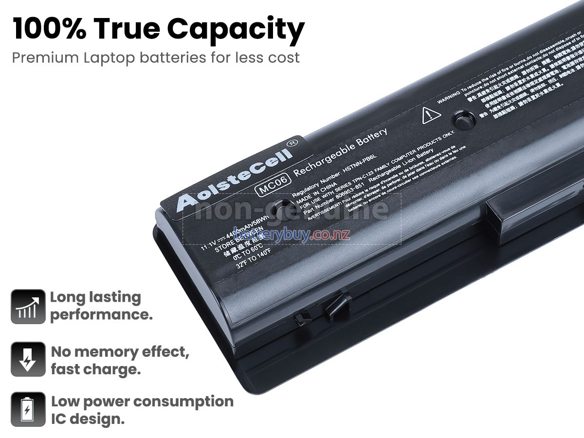 replacement HP HSTNN-PB6L battery