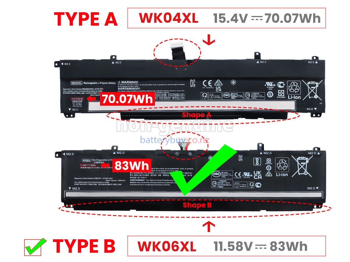 replacement HP Omen 16-B0030UR battery