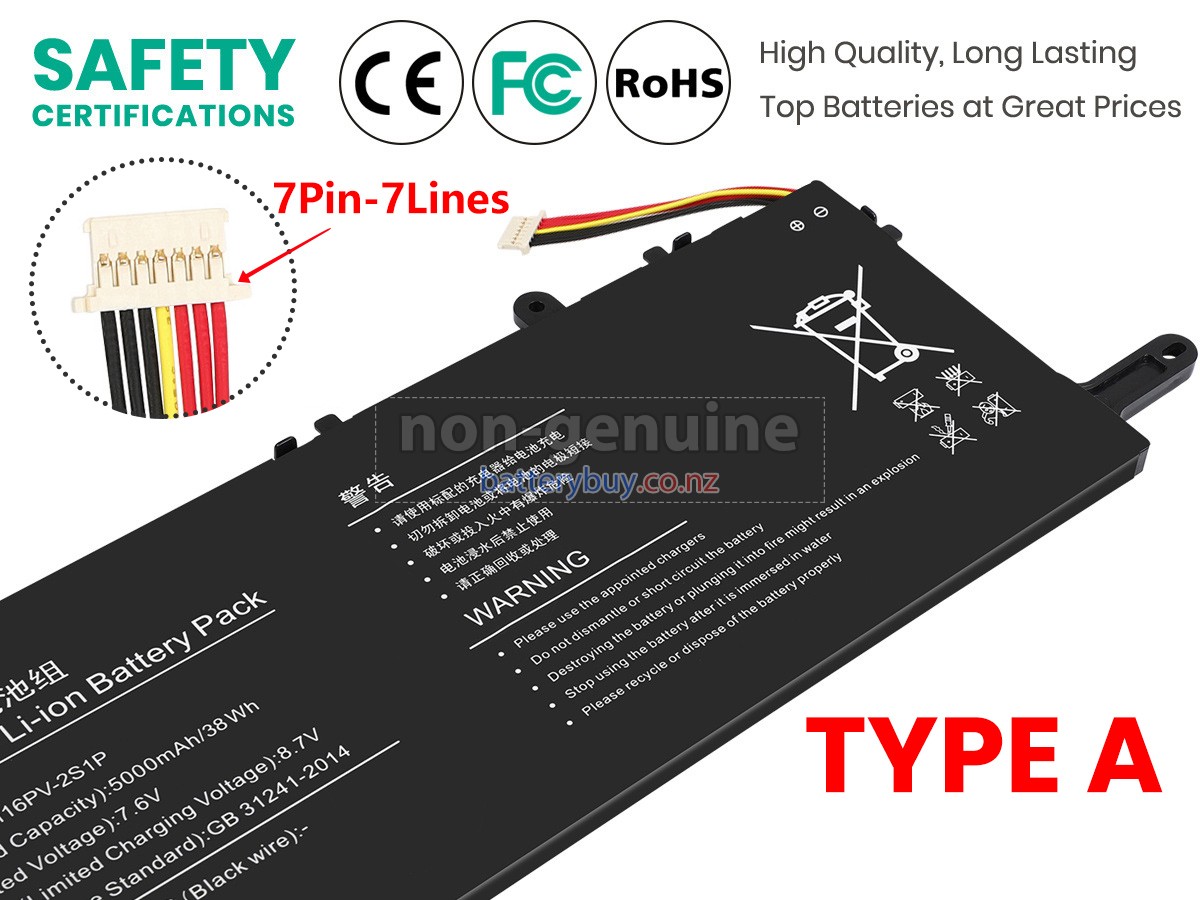replacement Hyundai 5074116PV-2S1P battery