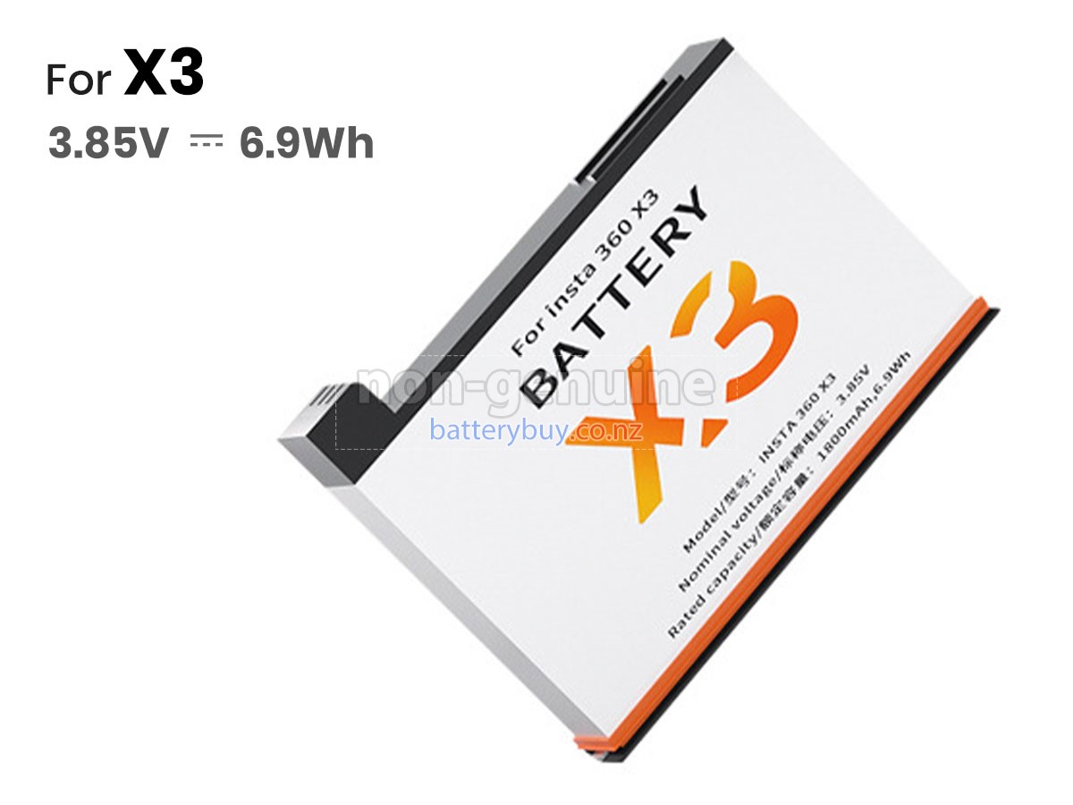 replacement Insta360 X3 battery