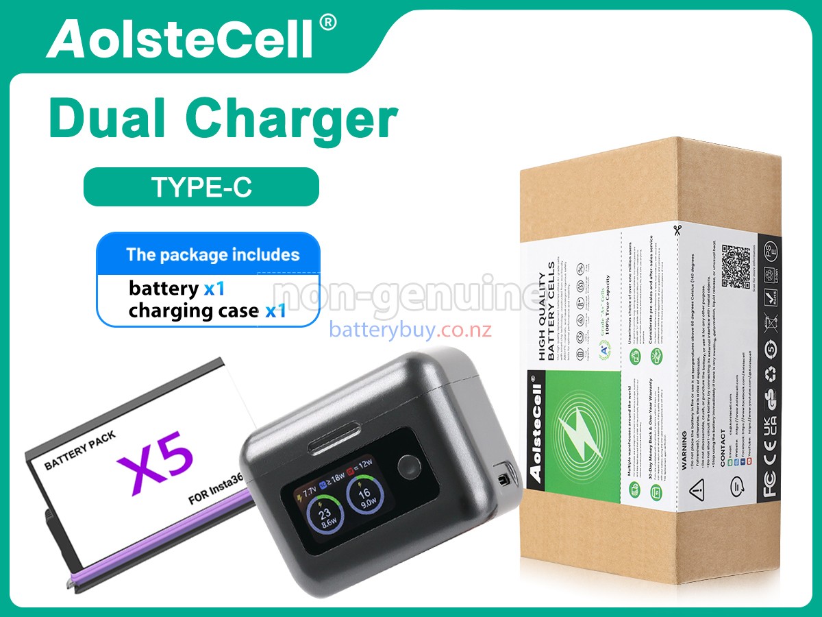 replacement Insta360 X5 battery