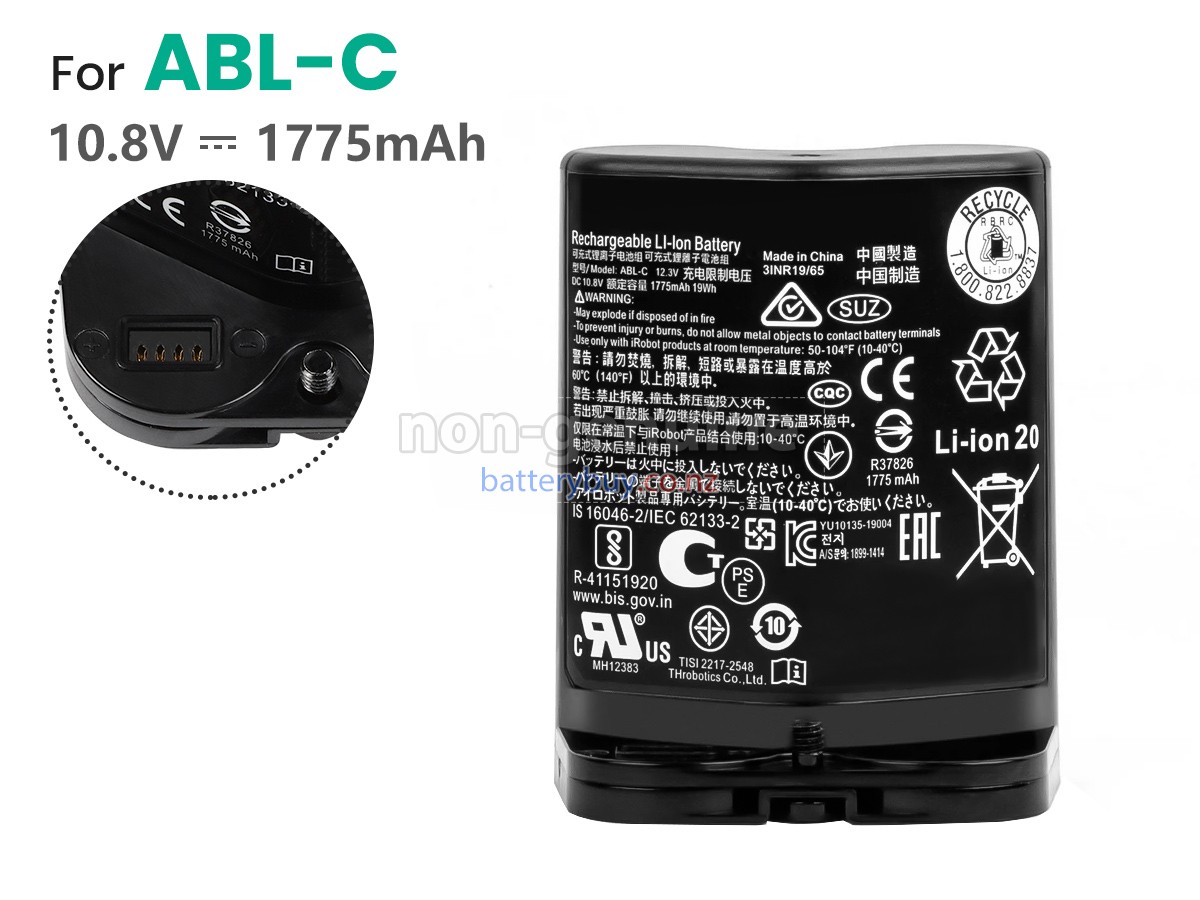 replacement Irobot BRAAVA JET M6 battery