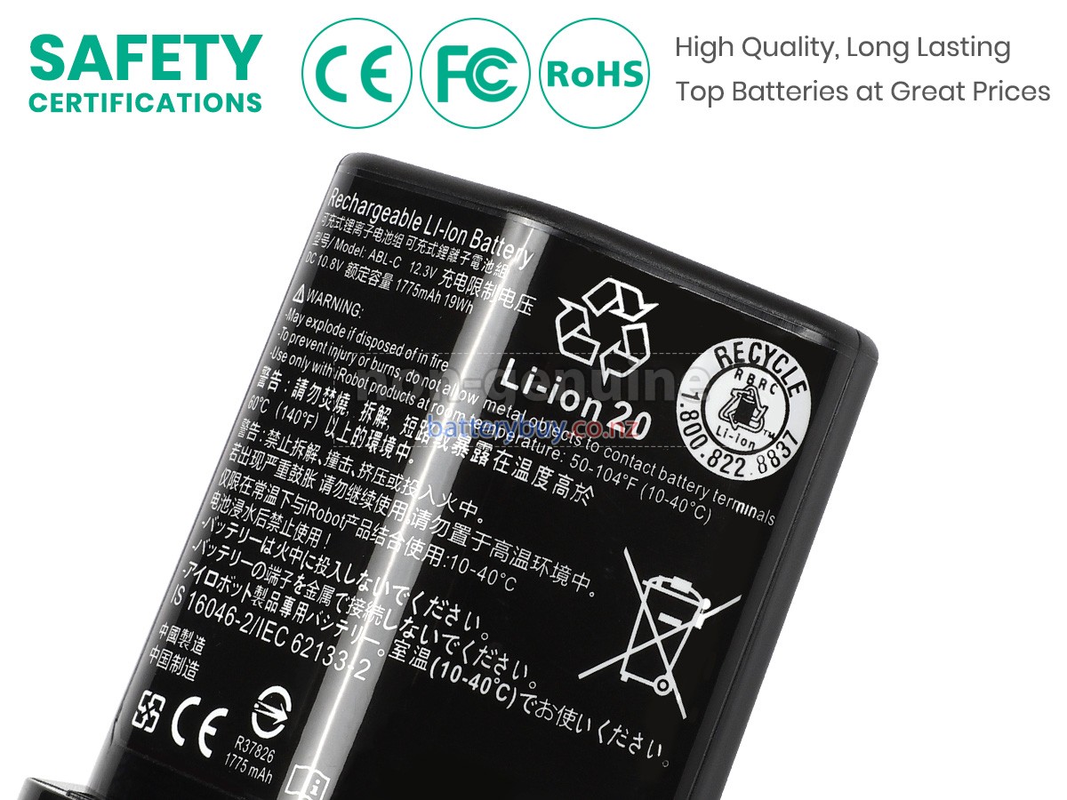 replacement Irobot BRAAVA JET M6 battery