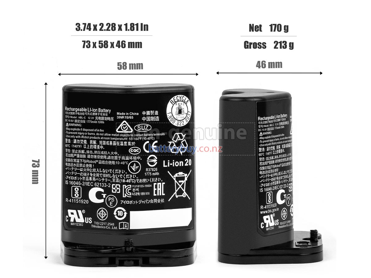 replacement Irobot BRAAVA JET M6 battery