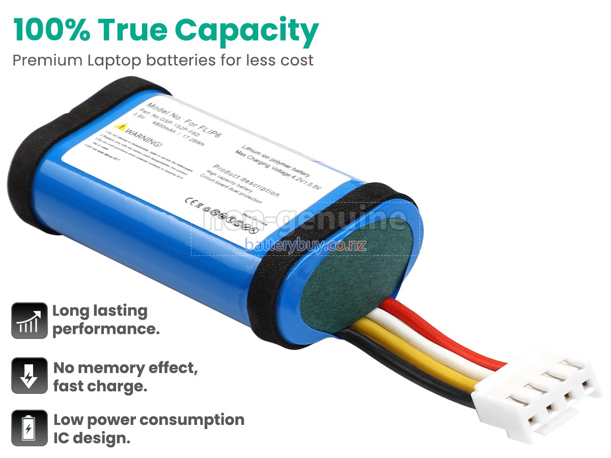 replacement JBL FLIP 6 battery