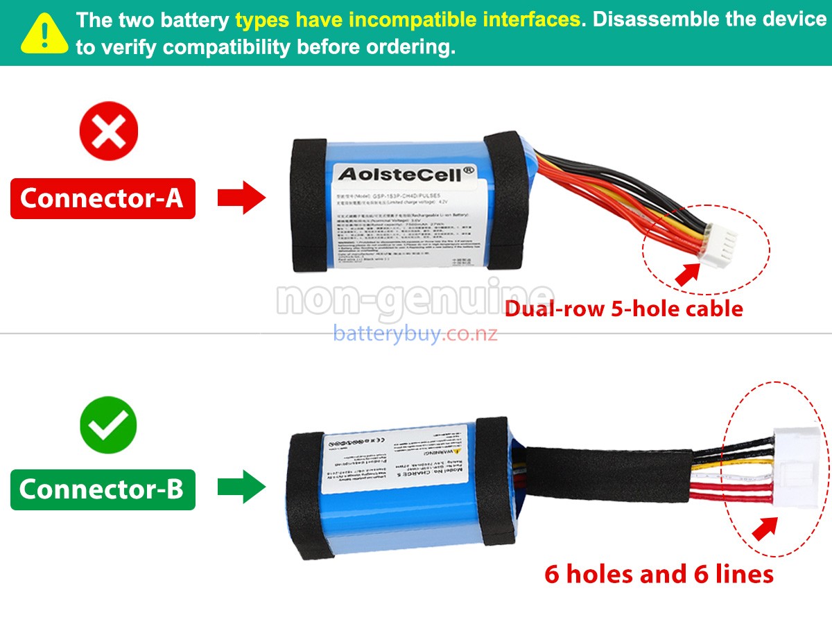 replacement JBL GSP-1S3P-CH4D battery