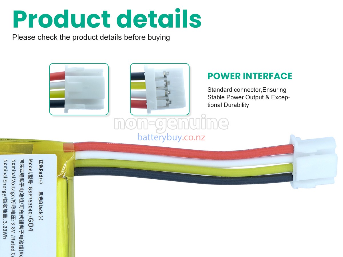 replacement JBL GO 4 battery