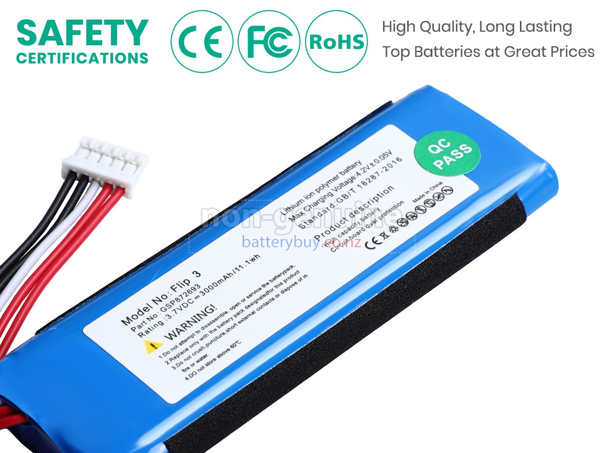 replacement JBL FLIP 3 PORTABLE SPEAKER battery