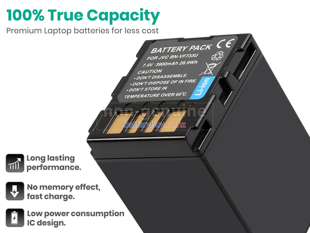 replacement JVC GZ-MG39AA battery