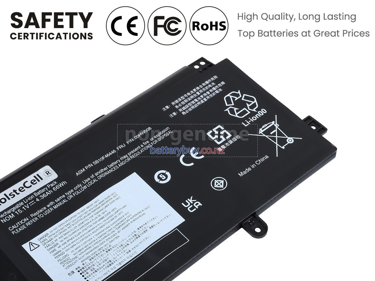 replacement Lenovo 00HW014 battery