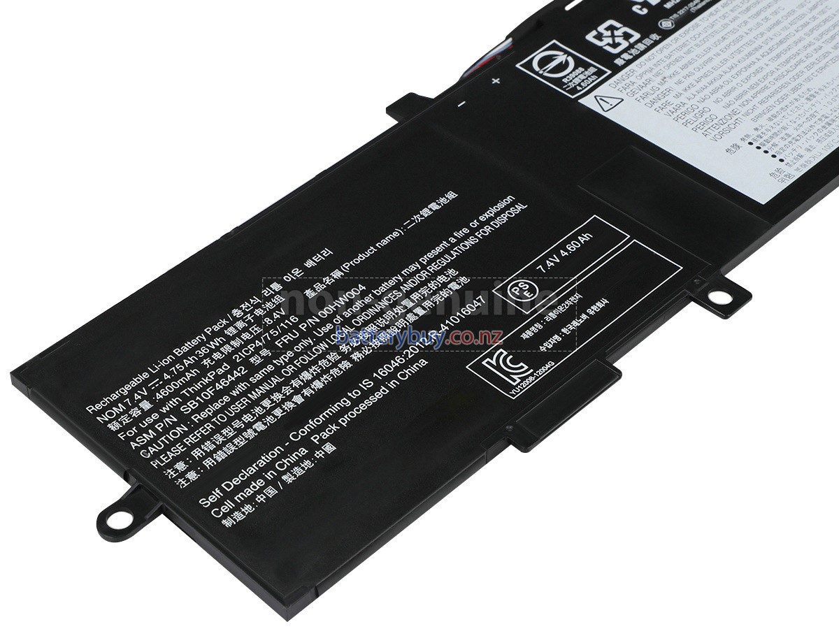 replacement Lenovo ThinkPad HELIX 2-20CGS02F00 battery