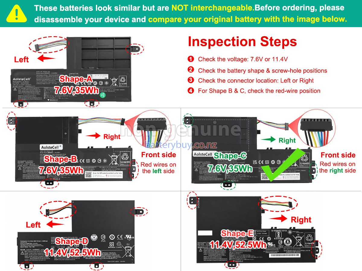replacement Lenovo YOGA 510-15ISK battery